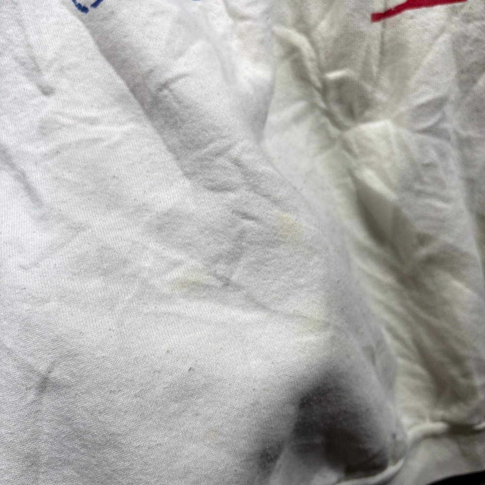 Vintage Fruit Of The Loom Comic Relief V Sweatshirt Men's XL White Graphic Print - Picture 6 of 14